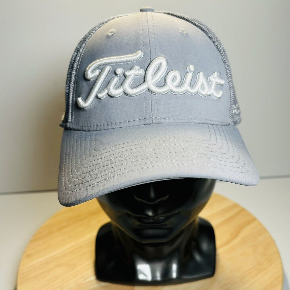 Titleist Pro VI Tour‎ Hat Cap Mens Size M/L White Blue FJ Footjoy Golf  Pro V1
